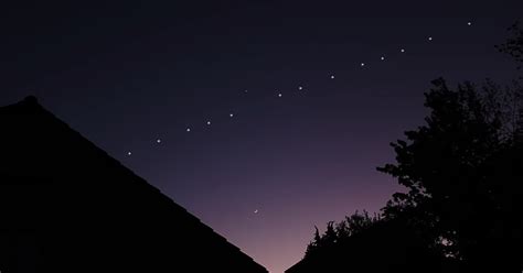 Line of moving lights in the sky. Things To Know About Line of moving lights in the sky. 